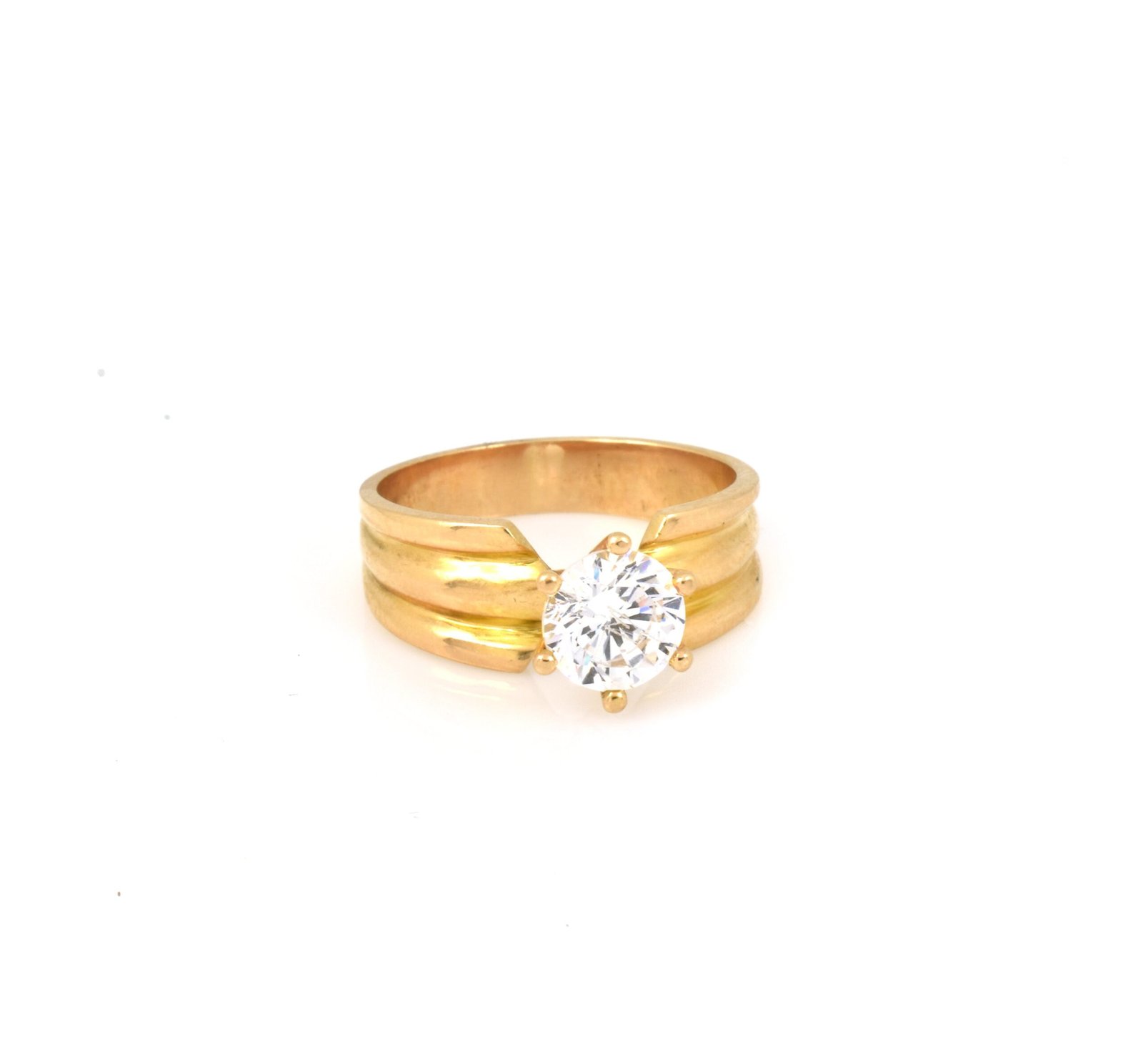 anillo compromiso mujer oro amarillo 18 k