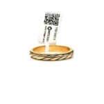 Anillo de oro de matrimonio para hombre 18k diseño argolla 3 oros