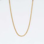 Cadena de oro para hombre 18k diseño fígaro seguro gancho simple