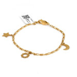 Pulsera para dama oro 18k Cartier 1x1 con Colgantes Tematica Universo seguro Pico de loro