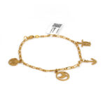 Pulsera para dama oro 18k Cartier 1x1 con Colgantes Tematica Marina seguro Pico de Loro