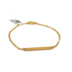 Pulsera de oro para hombre 18k diseño esclava seguro pico de loro