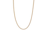 Cadena de oro para mujer 18K barbada seguro resorte