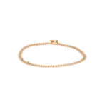 Pulsera de oro para mujer 18k barbado
