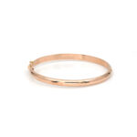 Pulsera de oro para mujer 18k media caña