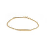 Pulsera de oro para mujer 18K diseño esclava lomo de corvina seguro resorte