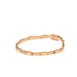 Pulsera de oro para mujer 18k rectangular y satinada