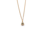 Dije de oro 18k diseño halo con circones