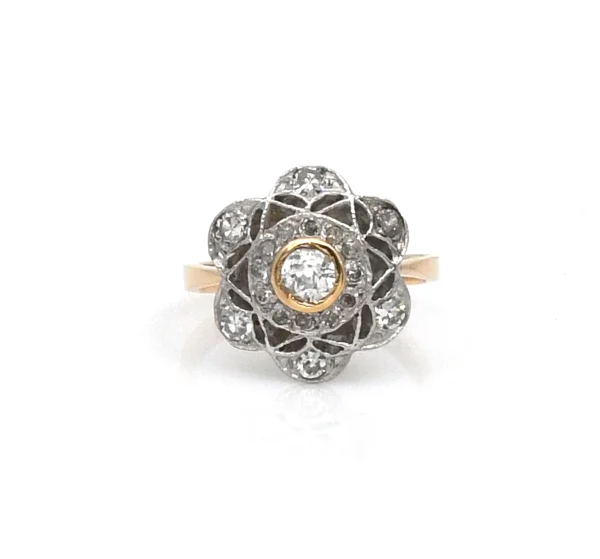 Anillo de oro para mujer 18k con diamantes