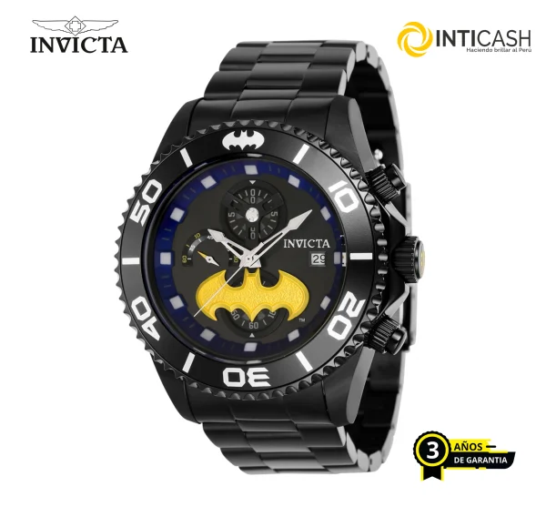 Reloj para hombre INVICTA Dc Comics Batman model 40843 – 47mm Stainless Steel – Japan Quartz