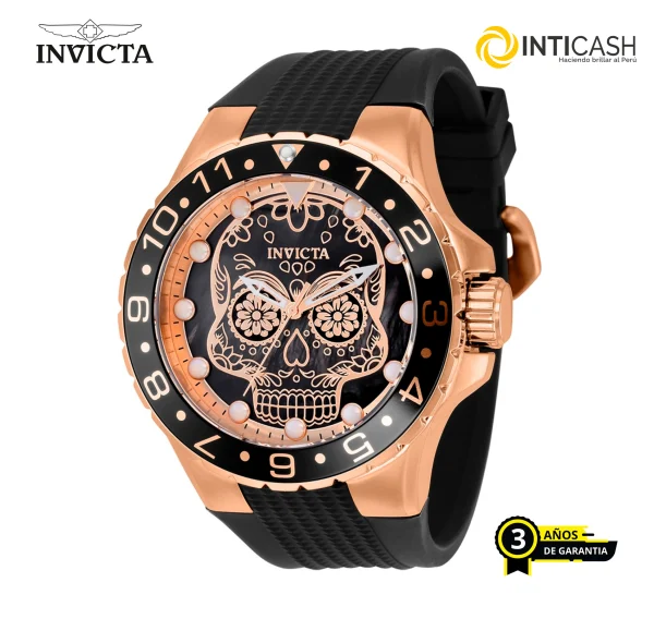 Reloj para hombre INVICTA Aviator model 36857 – 50mm Stainless Steel – Japan Quartz